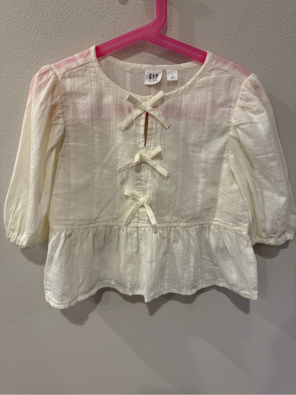 GAP Kids Bow Peplum Blouse